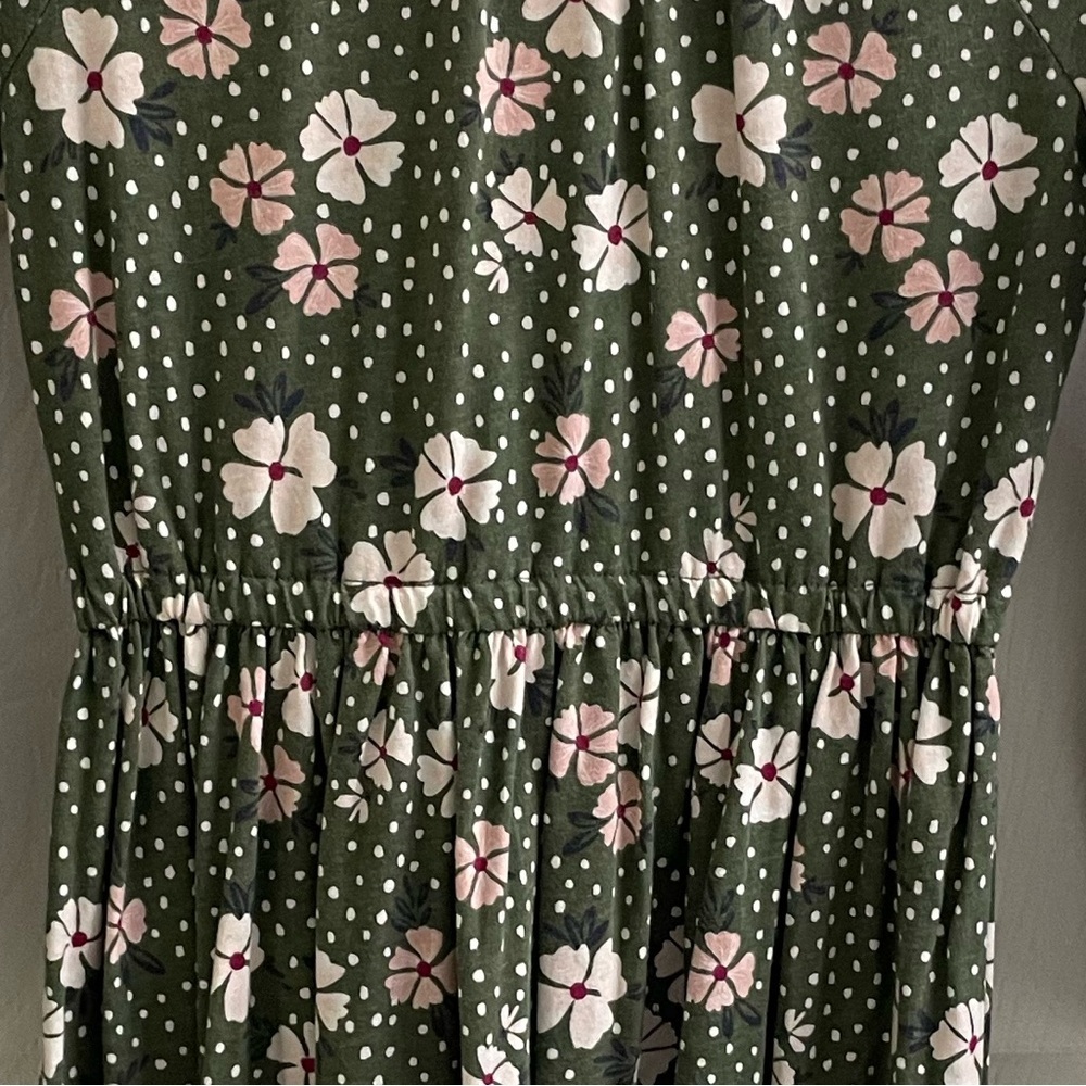 Carter’s Charming Green Floral Kids Dress. Girls Size 10 - Picture 5 of 7